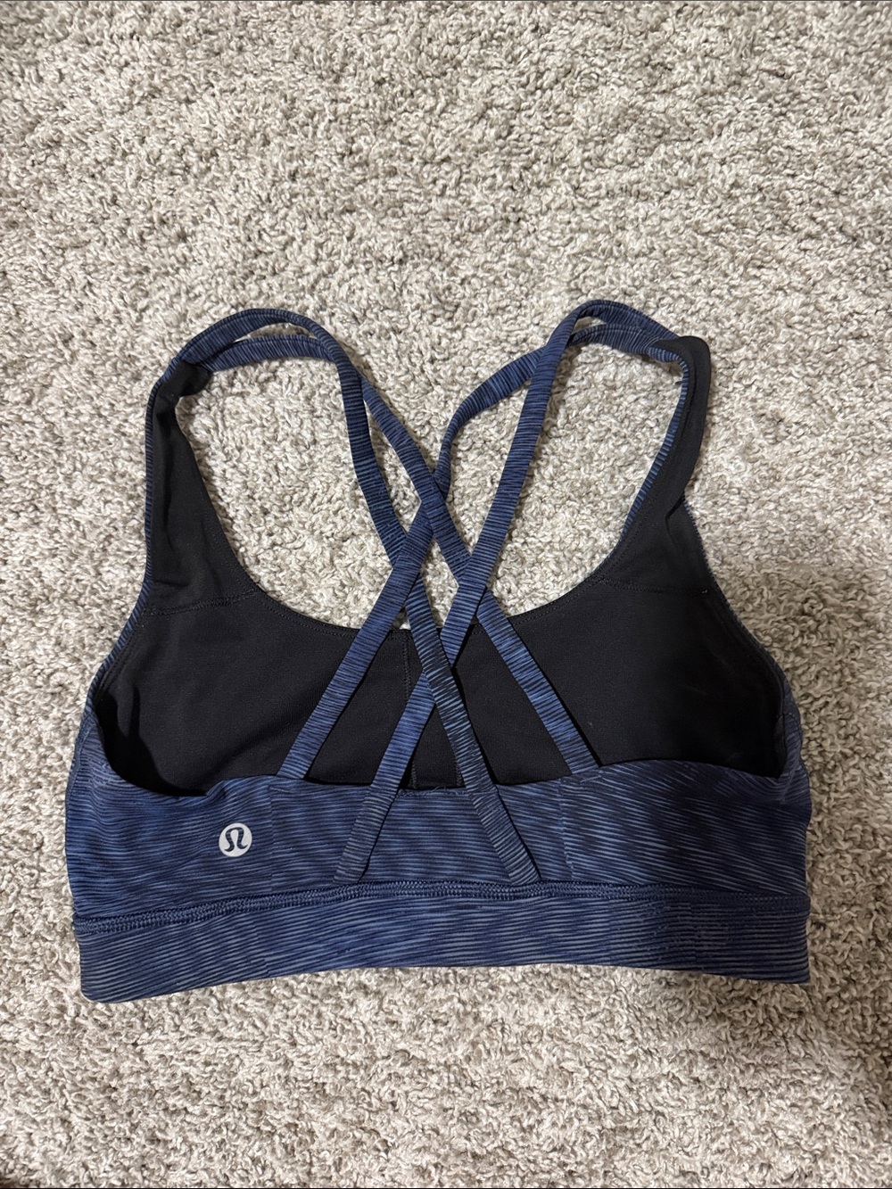 lululemon athletica Navy Blue Cross-Back Sports Bra